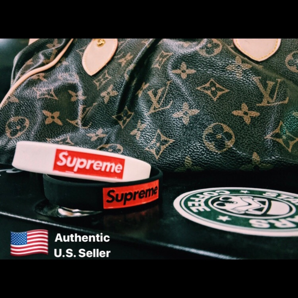 Supreme AUTHENTIC Hype Wristband Bracelet 2 pack